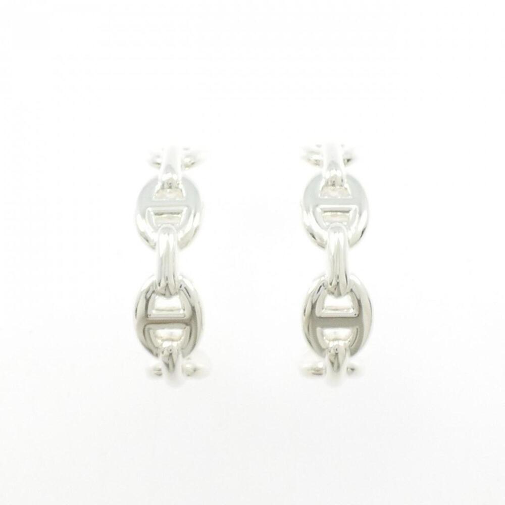 HERMES Silver Earrings